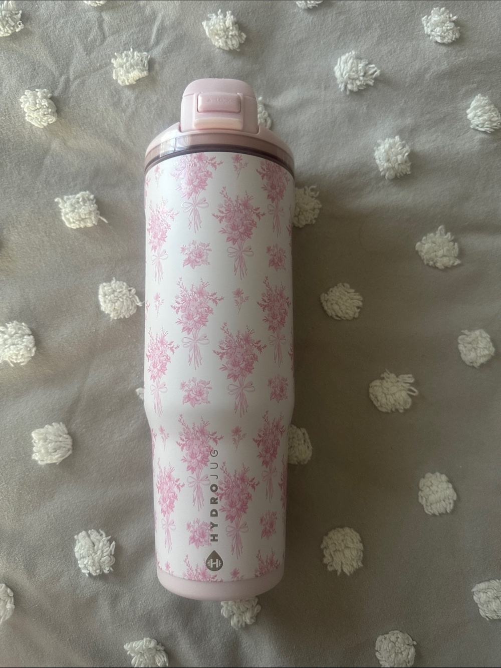 HydroJug Pink Floral Stainless Water Bottle